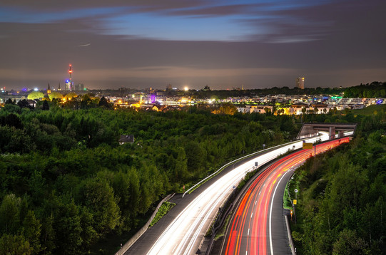 Metropole Ruhr: Dortmund bei Nacht